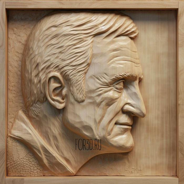 Larry Bird 3 stl model for CNC